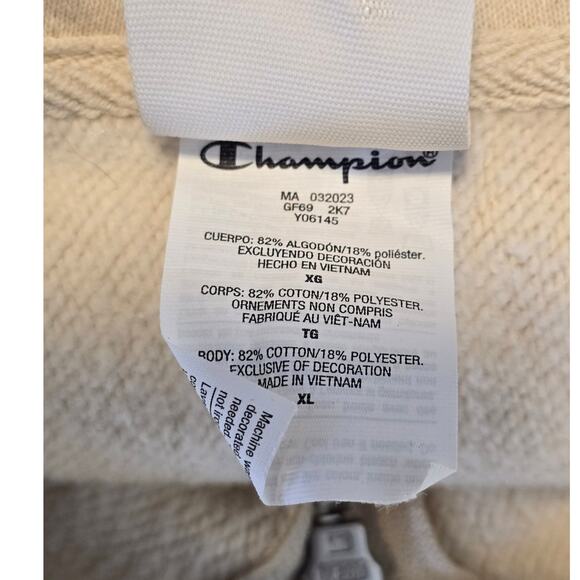 Champion Reverse Weave Zip Front Hoodie Sweatshirt UO Exclusive Oversized XL - Picture 5 of 5